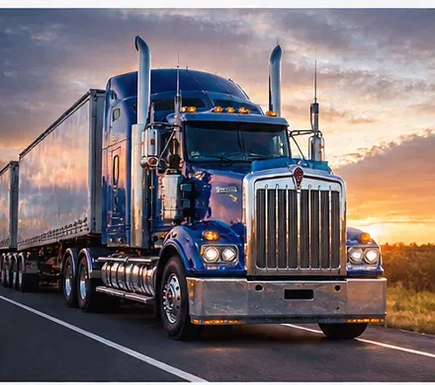 Heavy truck illustration